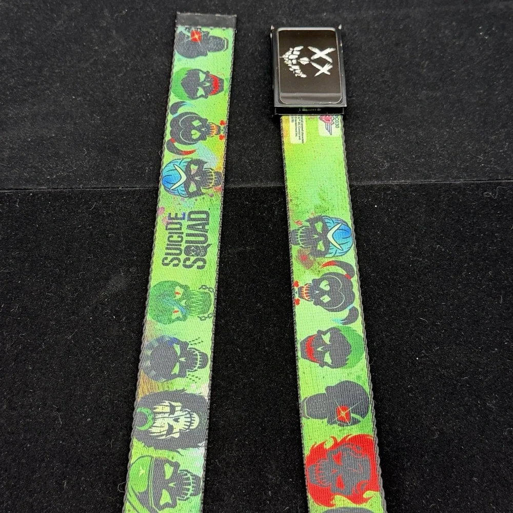 Buckle-Down Suicide Squad Adjustable Web Belt One Size Loot Crate Bottle Opener